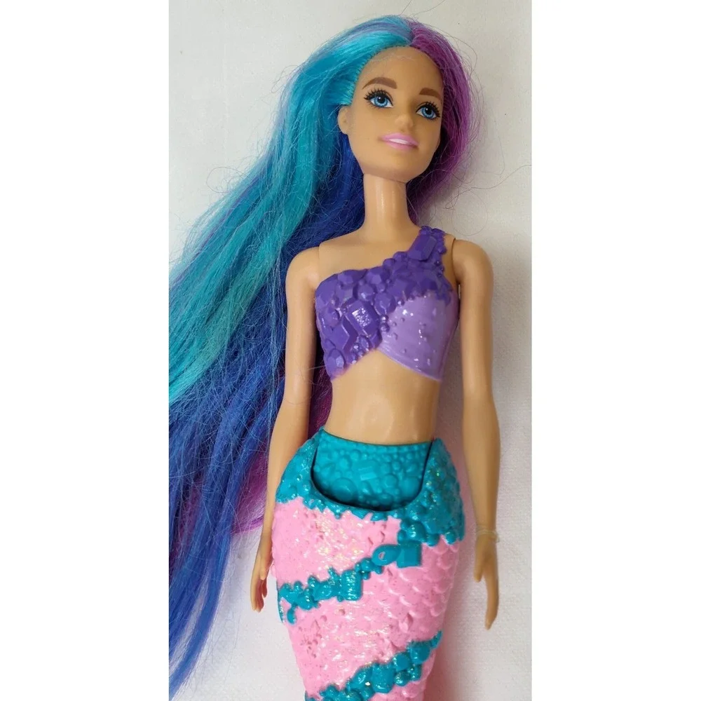 ☑️Barbie Dreamtopia Mermaids Lot Of 3 Colorful See Pictures Moves Limits Battery